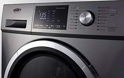 Summit Appliance 24" Washer Dryer Combo, Stainless Steel - SPWD2203P