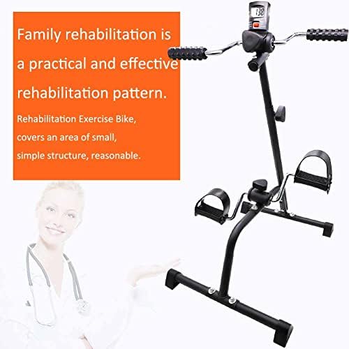 Pedal Exerciser Bike Hand Arm Leg and Knee Peddler Adjustable Fitness Equipment for Seniors, Elderly Home Pedal Exercise Bike for Total Body