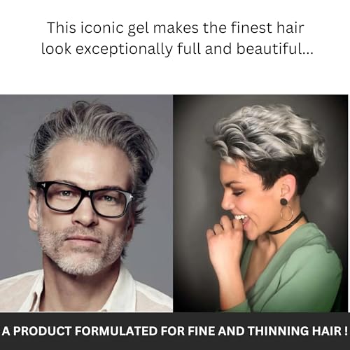 Tressa Professional BRACE Styling Gel, Maximum Hold with Thermal Protection, Volume, Lift and Gloss for Fine and Thinning Hair 8.5 Fl Oz