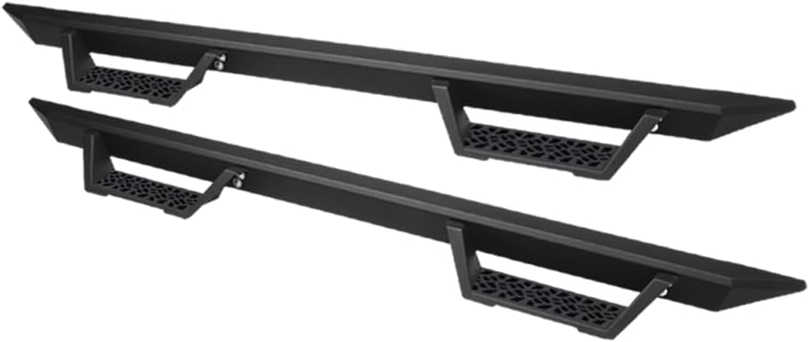 Matte Black Modular Drop Step Side Nerf Bars Rail Running Boards Compatible with 09-18 Dodge Ram 1500/19-24 Classic Quad (Extended) Cab