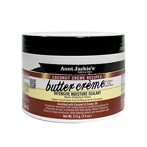 Aunt Jackie's Coconut Crème Recipes Curl Boss Coconut Curling Hair Gel for Natural Curls, Coils and Waves, 15 oz