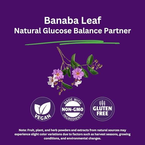 Paradise Herbs & Essentials Banaba Leaf Extract 250 mg, 180 Capsules | 12:1 concentrated formula, vegan, gluten free, non-GMO dietary supplement with a convenient daily serving format