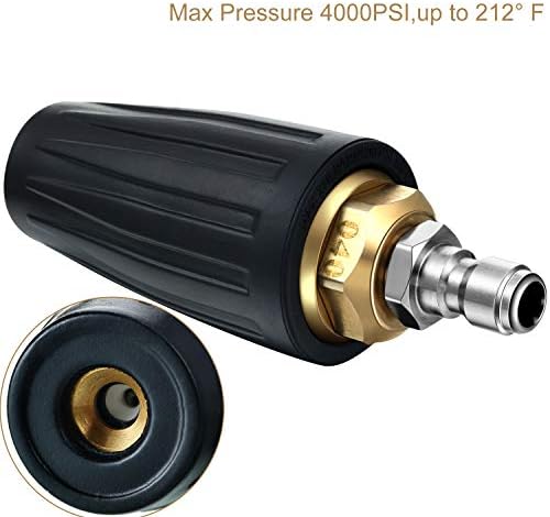 Mudder 4000 PSI Pressure Washer Turbo Nozzle, Nozzle Tips 7 Pcs 4.0 GPM