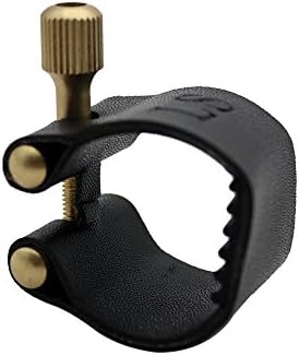 Andoer Alto Saxophone Ligature Fastener Compact Durable Artificial Leather for Alto Saxophone Rubber Mouthpiece