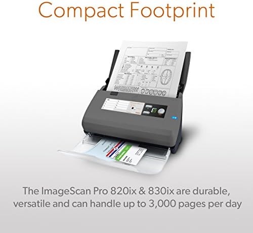 Ambir ImageScan Pro 830ix-AS 30ppm High-Speed ADF Scanner for PC and Mac