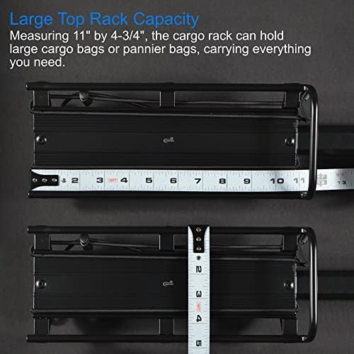 Lumintrail Bike Cargo Rack, Seatpost Mounted Bicycle Luggage Carrier with 20 LBs Weight Capacity for Trunk Bags