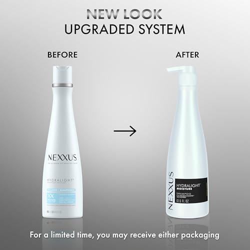 Nexxus Hydralight Shampoo for Hydration for Oily Roots and Dry Ends Hair Care Powered by Aquabank Booster Technology with Glycerin 13.5 oz