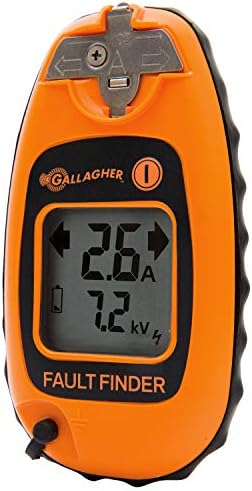 Gallagher Smartfix Fence Volt & Current Meter | Fault Finder for Electric Fencing | Digital Display with Directional Arrows | Measures Voltage
