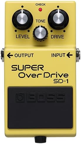 BOSS SD-1 SUPER Overdrive | Compact Overdrive Pedal | Genre-Defining Sound & Feel | Unique Clipping Circuitry Produces Tube-Like Characteristics | Dynamic Tone Options | Easy-To-Use Controls | Compact Overdrive Pedal. Genre-Defining Sound and Feel, Uniqu…