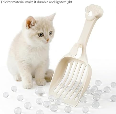 Depets Cat Litter Scoop, Kitty Litter Scooper for Pine Pellet, Wide Slats