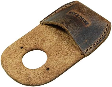 Hide & Drink, Leather Thumb Guard, Finger Protector, Carpenter Carving Accessories, Handmade Includes 101 Year Warranty :: Bourbon Brown