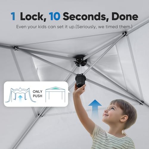 Quictent 10'x10' Pop up Screened Canopy Tent with Mosquito Netting | Portable Easy up Outdoor Screen House Shelter for Patio, Camping and Picnic, Includes Wheeled Carry Bag