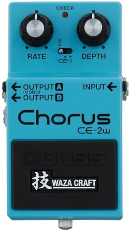 BOSS CE-2W Chorus | Premium Waza Craft Guitar Effect Pedal with Analog Circuitry | True Reproduction of the Legendary CE-2 & CE-1 Chorus Pedals