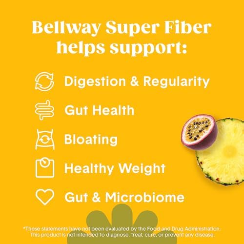 Bellway Super Fiber + Fruit, Organic Psyllium Husk Powder, Sugar-Free