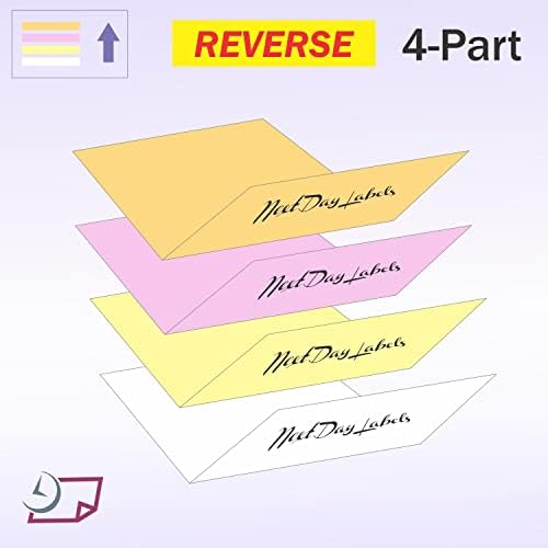 NextDayLabels Carbonless NCR Paper, 2 Part Reverse #5887, 8.5" x 11"
