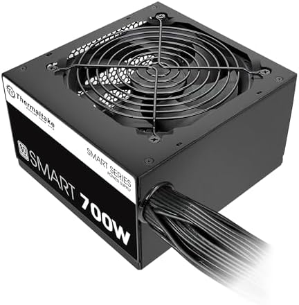 Thermaltake Smart 500W 80+ White Certified PSU, Continuous Power with 120mm Ultra Quiet Cooling Fan, ATX 12V V2.3/EPS 12V Active PFC Power Supply PS-SPD-0500NPCWUS-W