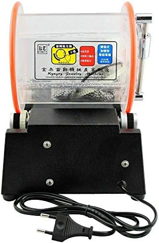 Hengwei 110V 45W Roller polishing Machine Jewelry Gold Silver Cleaning Machine Tumbler Rotary Tumbler Jewelry Polisher Finisher Polishing Bead Cleaner