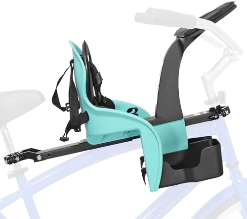 KaZAM Front-Mounted Child Bike Seat – Kangaroo & Wallaby Models with Padded Front Bumper/Dashboard