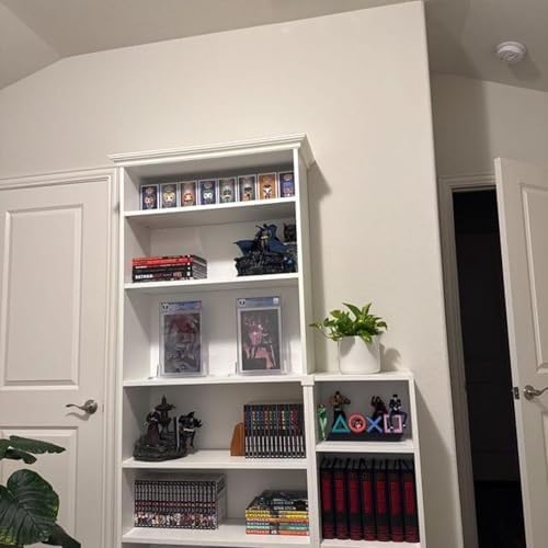 Crown Molding Kit Designed for IKEA Billy Bookshelf – Modular Top Trim for Wide or Narrow – Easy No-Tool No-Glue Installation – Fits No-Door