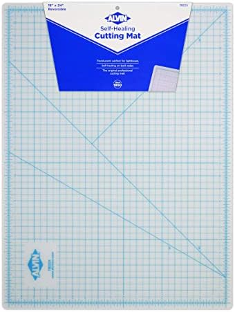 Alvin, TM Series Translucent Professional Cutting Mat, Self-Healing, Great for Lightboxes, Safe with Rotary or Utility Knife - 24 x 36 inches