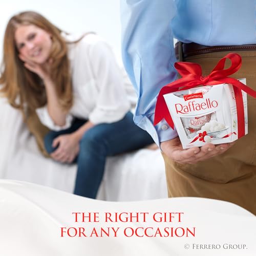 Raffaello Almond Coconut Candy, 15 Individually Wrapped Gourmet Candy Box, 6 boxes, 5.3 oz