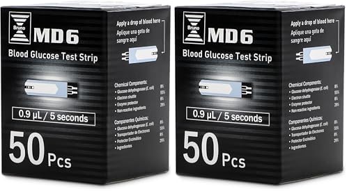 Pharma MD6 Blood Glucose Test Strips (50 Count)