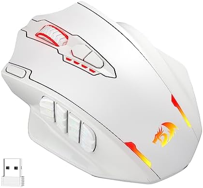 Redragon M908 Wired MMO RGB Gaming Mouse 12400 DPI Remapping Keys | Stable Lag-Free Connection, Redefine Keybinding Macro, Vibing Backlight, Ergonomic Grip Body Comfort