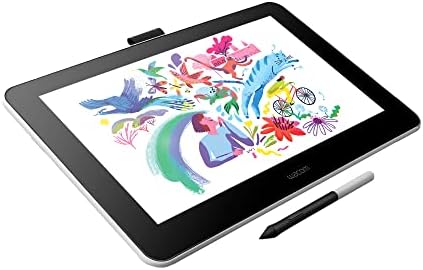 Wacom One HD Creative Pen Display, Drawing Tablet with Screen, 13.3" Graphics Monitor, Works with Mac, PC & Chromebook, Photo/Video Editing
