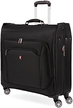SwissGear 7895 Premium Rolling Garment Bag, Bonus Hanging Feature, Men's and Women's, 24-Inch Luggage - Black