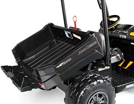 Peg Perego John Deere Gator XUV Midnight Black Extra Large 12 Volt Ride-On, Durable Design for Kids 3-8