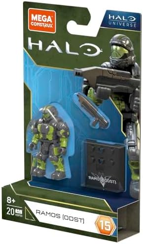 Mega Construx Halo Ramos ODST Action Figure Building Set, 3 Pieces, Ages 8+