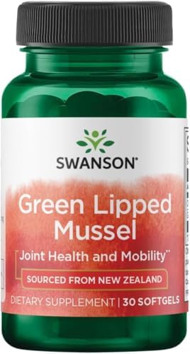 Swanson New Zealand Green Lipped Mussel Oil, 30 Softgels | Supports Joint Comfort and Mobility, Whole-Food Source of Chondroitin Sulfate, Minerals and Nutrients for Joints