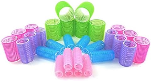 Self Grip Holding Rollers Hairdressing Curlers Hair Design Sticky Cling Style For DIY Or Salon By Kamay's (30mm/1.2" Medium Size 12PCS)