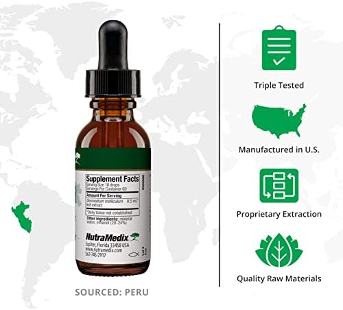 NutraMedix Burbur Supplement - Supports Full Body Detox Cleanse for Women & Men - Promote Antioxidant & Microbial Support - Herbal Tincture Made