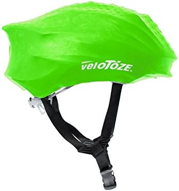 veloToze Cycling Helmet Cover, fits Most Bike Helmets - Keeps Wind, rain and Sun Away from Head; Bright Colors for Visibility