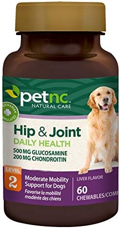 PetNC Natural Care Hip and Joint Soft Chews for Dogs, 90 Count - 27591 | Glucosamine Chondroitin MSM Dog Chews with Hyaluronic Acid, Liver Flavored Bone & Joint Support Supplement, For All Breeds