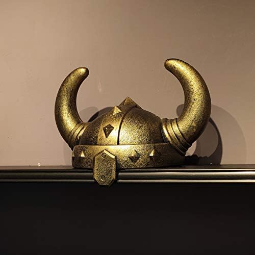 LOOYAR Vikings Medieval Costume Helmet - Horned Berserker Soldier Warrior Viking Age Hat Sallet Adult Toy for Battle Play Halloween Cosplay LARP