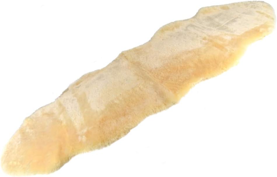 US Sheepskin Medical Sheepskin Rug, Fluffy Rugs 39.5-43.5 in x 24 in Tan | Preventing Bedsores