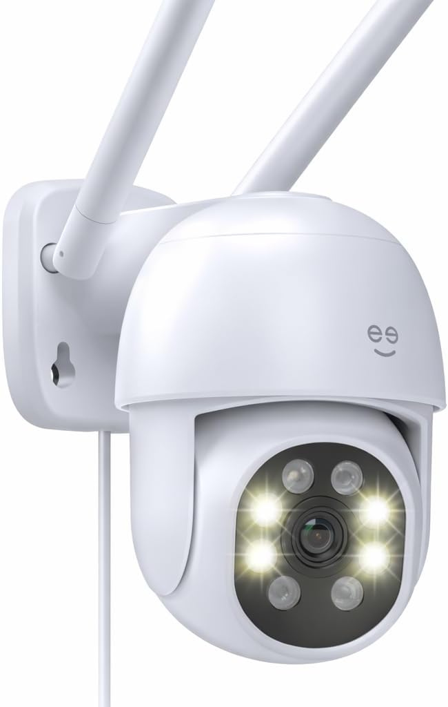Geeni Lookout 2K Outdoor Auto-Follow Security Camera – Outdoor Security Camera, Weather Resistant with Pan-Tilt, Motion Tracking, Dual-Band Wi-Fi