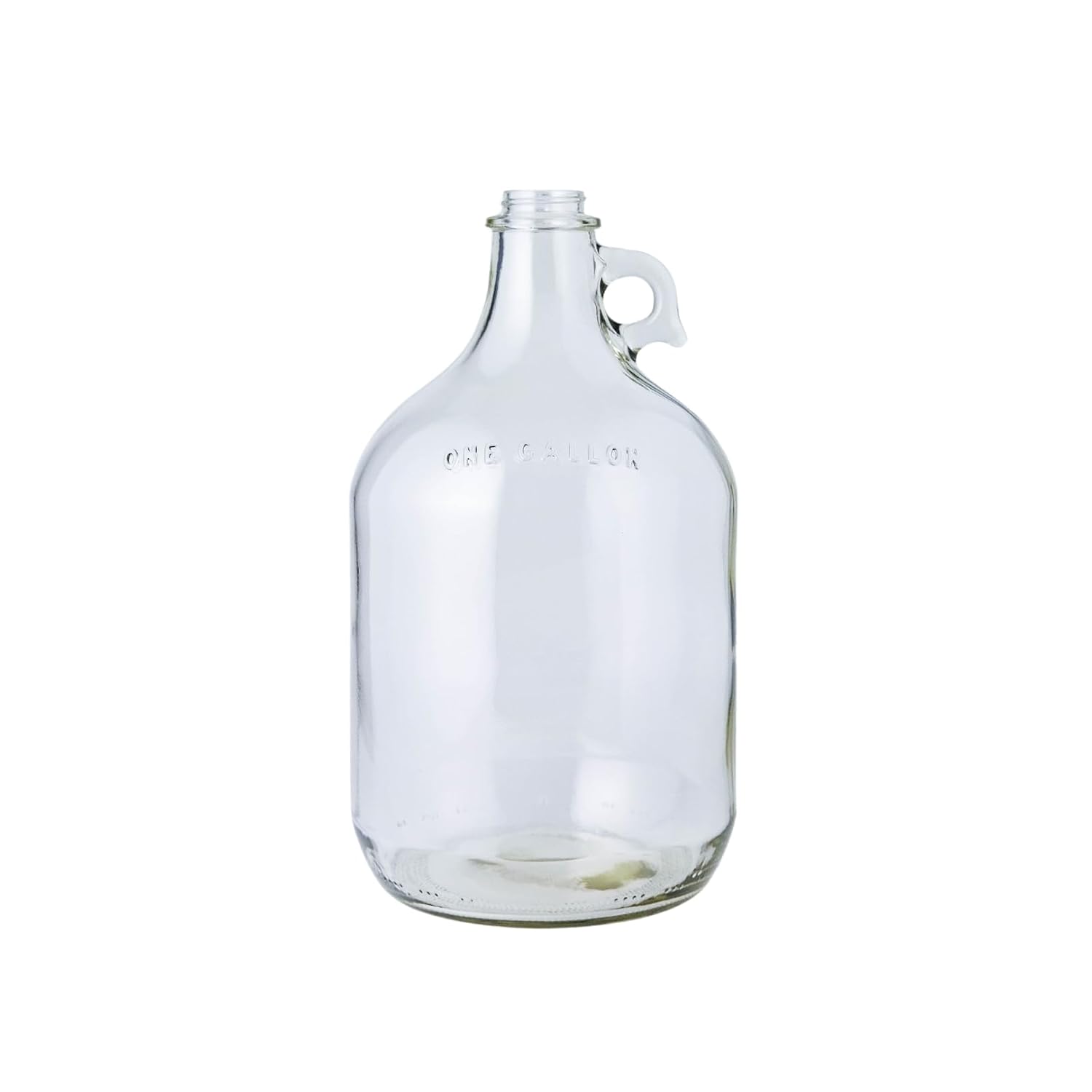 1 Gallon Glass Jug | 128 oz Clear Container Without Stopper or Cap | Reusable Glass Water Jug for juice, oils, syrups and liquid detergent, with a sturdy handle for storage | Laundry container