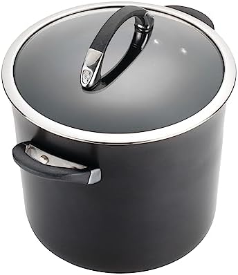 Circulon Symmetry Hard Anodized Nonstick Cookware, Cooking Pots, Induction Pots and Pans Set, 11-Piece, Black