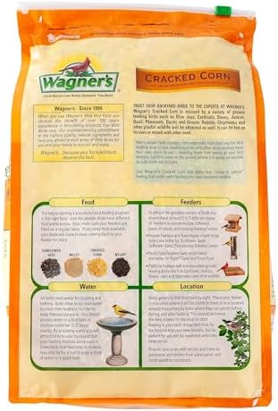 Wagner's 18542 Cracked Corn Wild Bird Food, 10-Pound Bag