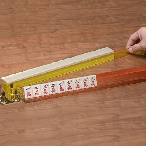 Yellow Mountain Imports American Mahjong Tile Pushers - Set of 4, 18-Inch Multi-Color Acrylic Mahjong Pushers