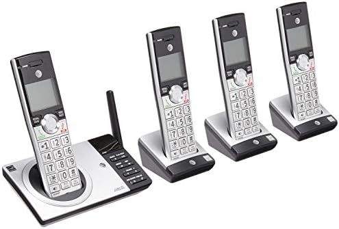 ATT DECT 6.0 Cordless Phone With Digital Answering System, CL82415, 4 Handsets