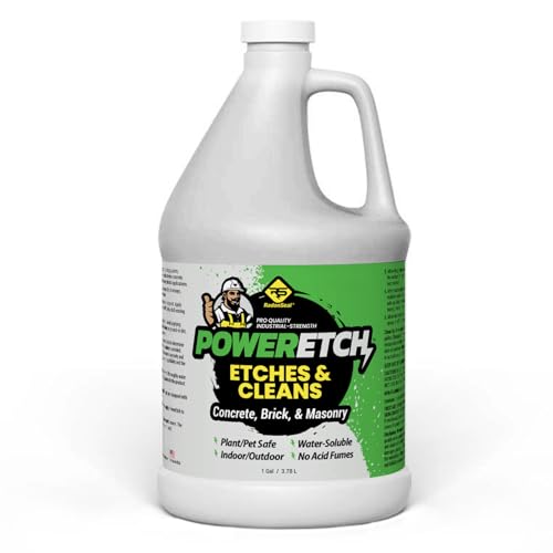 PowerEtch Acid-Free Concrete Etcher & Cleaner – Opens Pores, Boosts Porosity & Improves Adhesion for Sealers, Paints