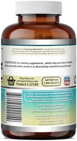 Amazing Formulas Calcium Citrate 1000 Mg | Tablets Supplement | Non-GMO | Gluten-Free | Made in USA (1 Pack | 240 Count)