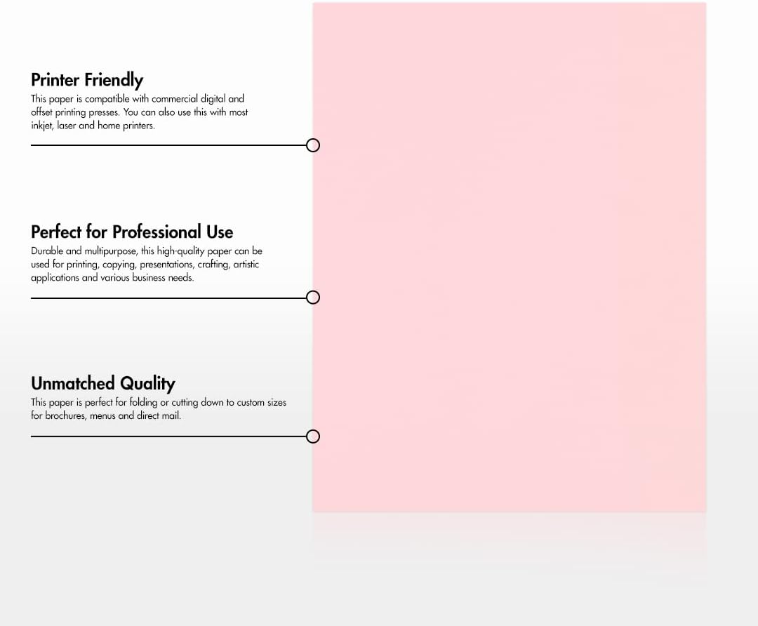 LUXPaper 8.5" x 11" Paper | Letter Size | White | 80lb. Text | 100% Recycled | 50 Qty