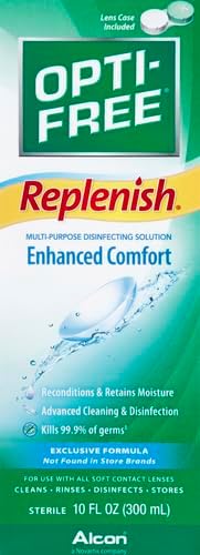 OPTI-FREE Replenish Multi-Purpose Contact Lens Solution, 10 Fl Oz