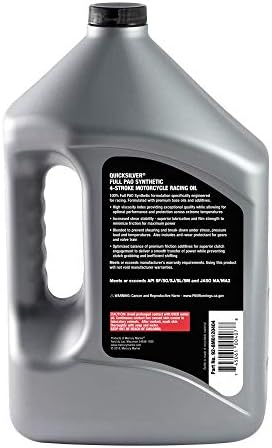 Quicksilver 20W-50 Full Synthetic Motorcycle Oil, 1 Quart