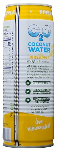 C2O Pure Coconut Water with Pulp, 17.5 Fluid Ounce